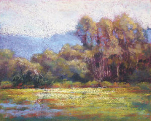 A pastel painting of Meadow