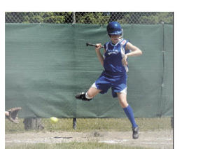 Outfielder Marisa Rathert sidesteps a low pitch. Stilly Valley took advantage of their walks to build a 9-0 lead in the bottom of the first inning.