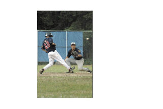 Shortstop Kekoa Riggen grabs a long throw from catcher Dustin Ward to keep a Burlington baserunner at second. At Wally Evans Field Burlington 1 0 0 0 1 x x 2 Arlington 2 0  2  5  1  x  x  10