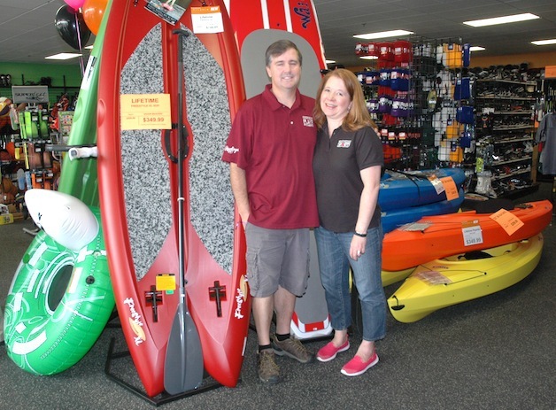 Play It Again Sports co-owners Rob and Susan Scott have gone from the Holiday Inn Express to their new address at 115 Marysville Mall Way