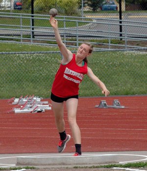 M-P’s Lacey McLean competes in the Washington State High School Decathlon and Heptathlon on Friday