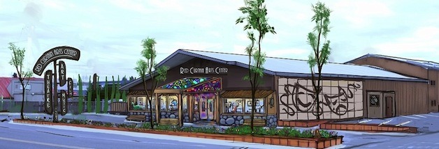 Conceptual artist Cassandra Canady's illustration of what the Red Curtain Foundation for the Arts in Marysville could look like.