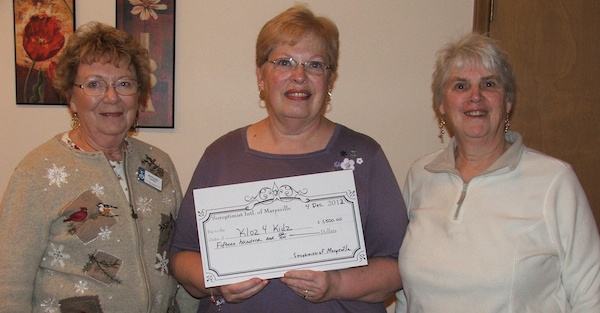 Marysville Soroptimists Marlene Likkel