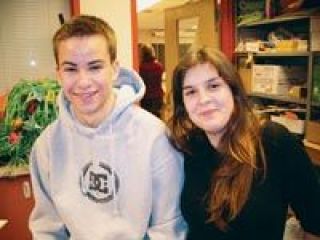 Jarin Troxel and Brittany Steinbacher discuss the feeling of winning the American Vision Award for the Snohomish County Scholastic Arts Contest coordinated by the Arts Council of Snohomish County.