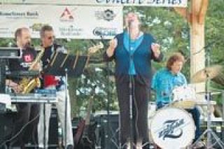 Becky Foster and the A Band Jazz Ensemble perform at Comeford Park in the cit of Marysvilles Sounds of Summer concert series