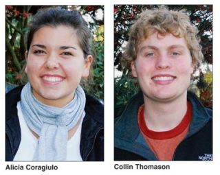Coragiulo, Thomason are Students of the Month