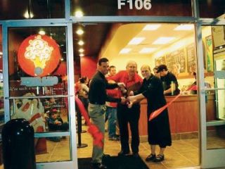 Stone Cold ribbon cutting