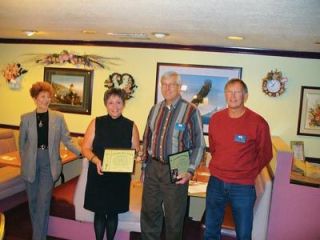 The Marysville Kiwanis honored pioneers and downtown pillars Darlene Scott and Mary Kirkland for being Everyday Heroes for October. From left are Scott