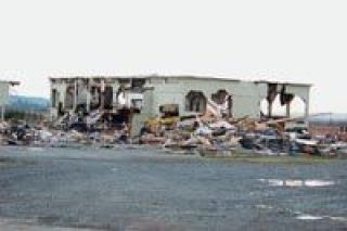 The former Interfor and Crown Pacific sawmill on Ebey Slough is demolished by crews salvaging valuable old-growth timber from the structure; a Montana firm paid the city of Marysville $250 for the salvage rights after the sawmill equipment was auctioned in July. These folks have been in there stripping everything out and it hasnt cost us anything