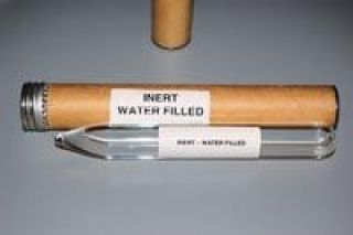 These 40 ml glass vials were stored in cardboard tubes