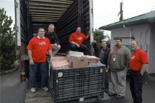 Helping out the food bank