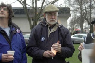 Area resident John Taylor reflects on the stories shared at a March 19 peace vigil on the fifth anniversary of the U.S. invasion of Iraq.