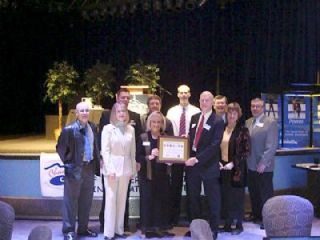 Accepting the Seven Seals Award with Chamber President/CEO Caldie Rogers were Military Affairs Committee members