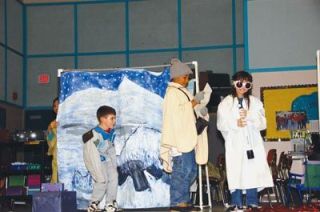 Kellogg Marsh students perform during an Odyssey of the Mind fundraiser at the Marysville elementary. From left are Andrew Burns