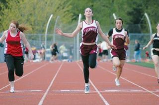 Lakewood senior Michelle Howes win in the girls 100-meter dash helped lead the Cougars to a team victory when they traveled to Cedarcrest High School April 19.