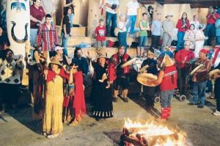Tulalip Tribal members sing the welcome song at the start of the First Salmon Ceremony in the tribal longhouse on June 23.   Several hundred people attended the ceremony and feast on the Tulalip Indian Reservation.
