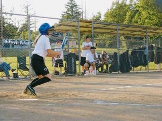 Rachel Bachlund had an RBI with this hit but Granite Falls got the stop at second base as she went for the double.