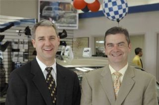 Roy Robinson General Manager Mark King and Chevrolet Sales Manager Gordy Bjorg Jr.