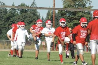 10:30 a.m.: After a short warm-up in special teams drills