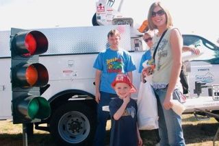 Jayson Nichols is a five-year-old from Marysville who was getting a kick out of flicking the switches on the traffic light at the Marysville Touch-A-Truck. The Sept. 9 event as Asbery Field let citizens get their hands on city hardware