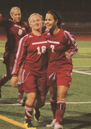 Teammates Courtney Green