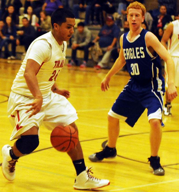 Tulalip's Jesse Louie led the Hawks to victory over Grace Academy Dec. 9.