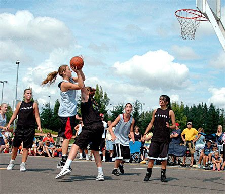 Undeterred by a hand in her face