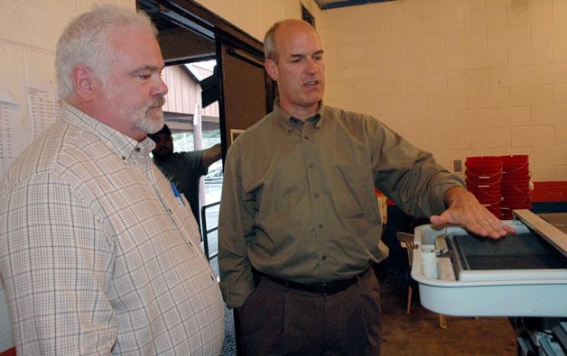 Salmonoid enhancement scientist Michael Crewson