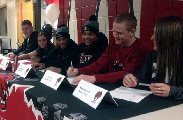 From left Jake Luton