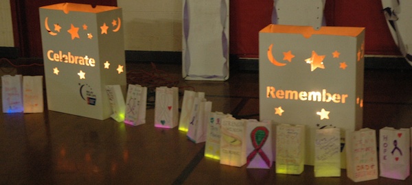 The Marysvile-Tulalip Relay For Life's evening 'Luminaria' displays were recreated inside the Marysville Boys & Girls Club on the afternoon of Jan. 19.