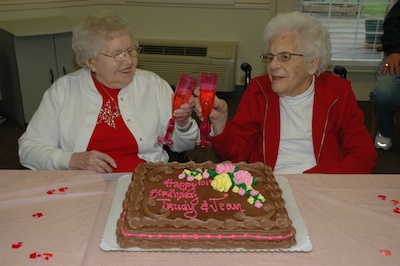 Marysville Care Center residents Jean Glab