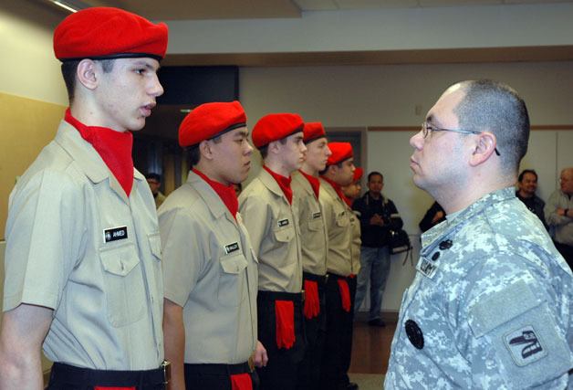 Marysville Navy Junior ROTC Cadet Antony Ahmed