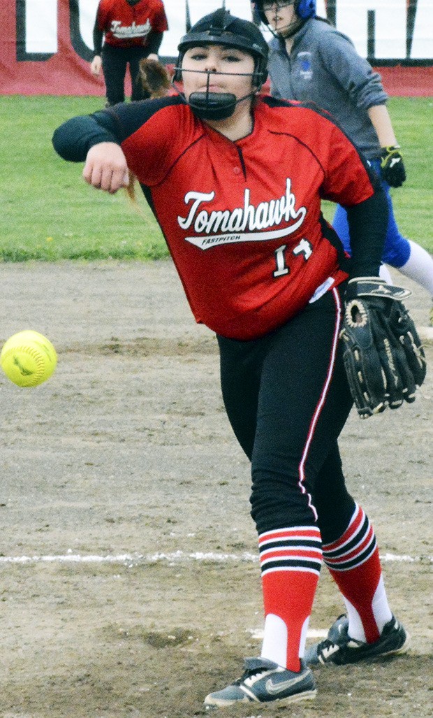 Jordan Willard of Marysville-Pilchuck delivers a pitch.