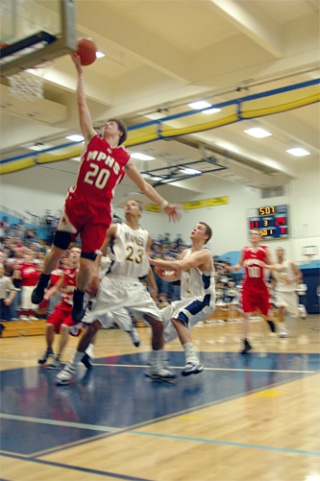 M-P senior Nick Soriano goes to the basket in the third quarter