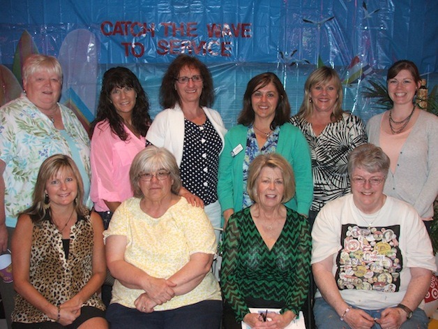 The Soroptimist International of Marysville Board for 2013-14. Front row from left