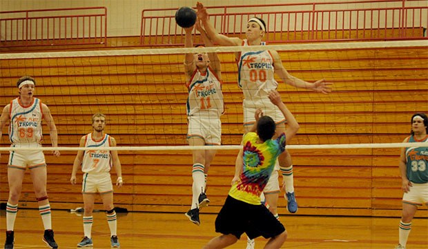 Marysville-Pilchuck Tropics boys volleyball team gets vertical in hopes of winning the charitable purse for cancer research.