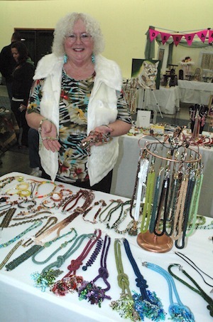 Gail Thein came all the way from Mount Vernon to showcase her beaded necklaces and bracelets at the Marysville Arts Coalition's 'Autumn Artistry' art show on Nov. 8-9.
