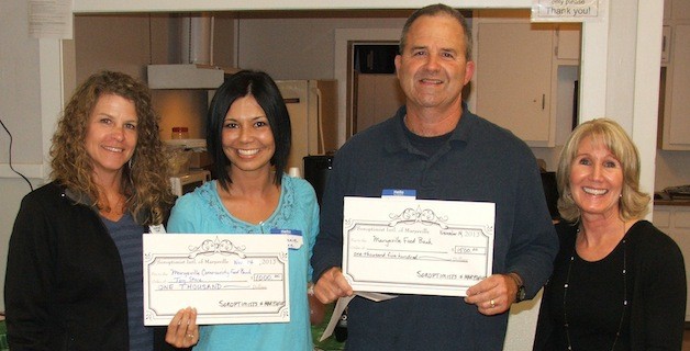 Soroptimist International of Marysville members Doreen Rose