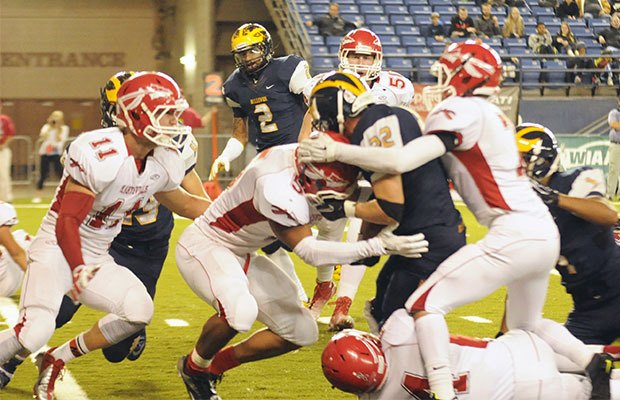 The Tomahawks stuff a Bellevue run at the Tacoma Dome Nov. 28.