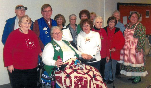 Members of the Marysville chapter of Take Off Pounds Sensibly recently presented 75 pairs of used eyeglasses to the Arlington Lions Club.