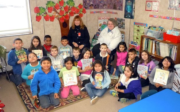 Everett Elks Lodge representatives Ann Hall