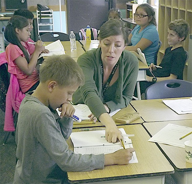 Teacher Brianna Conway says students are loving the new Common Core curriculum