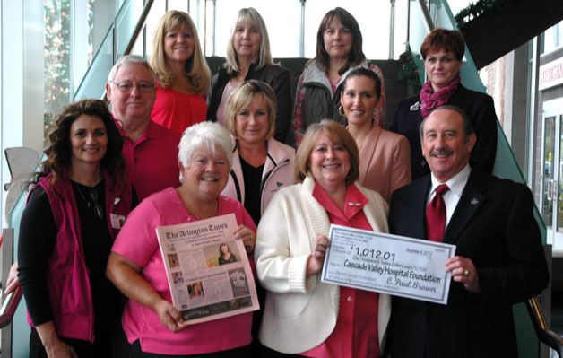 Cascade Valley Hospital Foundation receives a check for $1