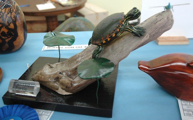 Dave Mitchell of Arlington sculpted this award-winning piece in the intermediate category of the Quil Cedar Carvers' 'Artistry in Wood' event.