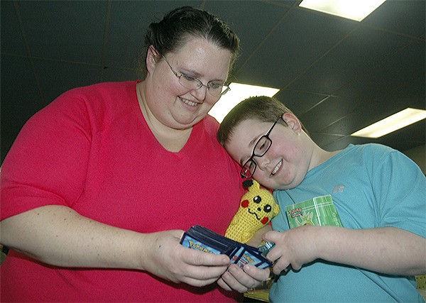 Playing Pokemon together has brought Heather Ross and her son