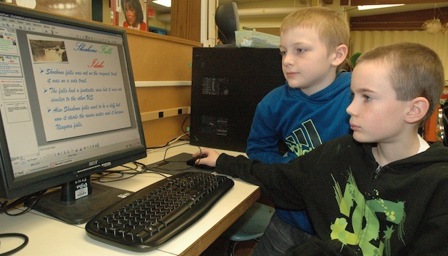 Sunnyside Elementary fourth-graders Philip Reed