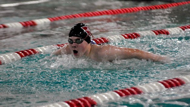 Marysville-Pilchuck freshman Tony Preston competes against Kamiak and Marysville Getchell on Jan. 24.