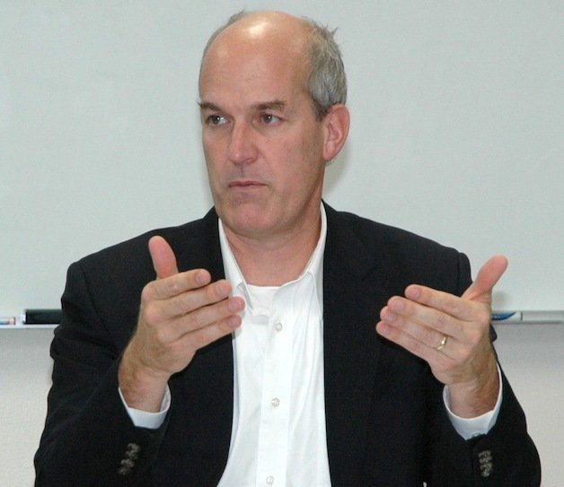 U.S. Rep. Rick Larsen meets with veterans at Everett Community College Nov. 5.