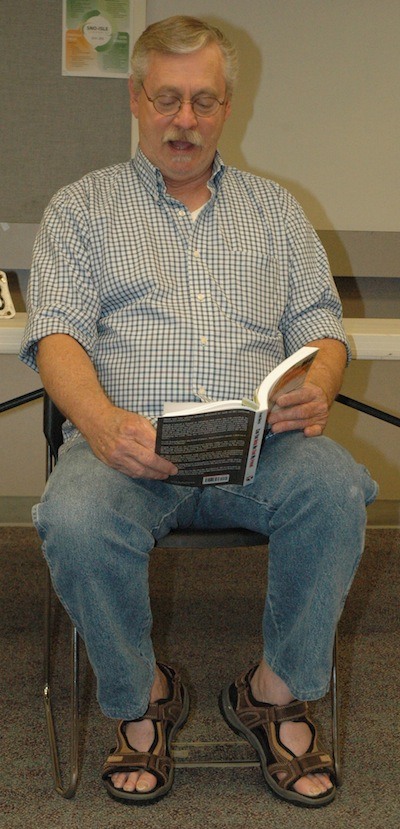 Frank Morse reads from his book