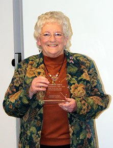 Kay Smith is honored Feb. 17 after serving more than 15 years as a commissioner of Marysville Fire District 12.